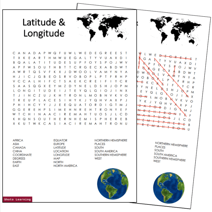 Longitude and latitude crossword answers