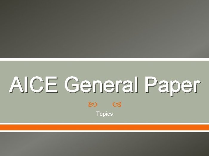 Paper 2 aice general paper