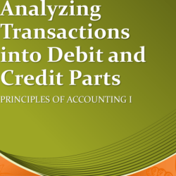 Problem 4 5 analyzing transactions into debit and credit parts