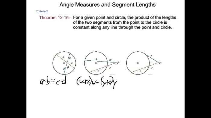 Practice 12-4 angle measures and segment lengths answer key